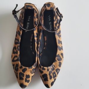 Via Spiga Leopard Flats